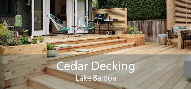 Cedar Decking Lake Balboa