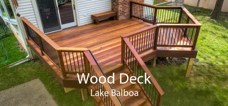 Wood Deck Lake Balboa