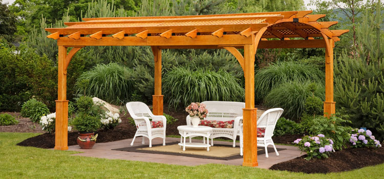 Cedar Wood Pergola Installation in Lake Balboa, CA